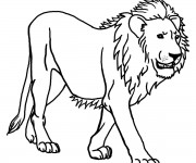 Coloriage et dessins gratuit Lion 16 à imprimer