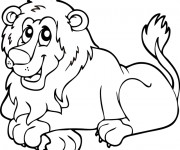 Coloriage et dessins gratuit Lion 21 à imprimer