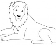 Coloriage Lion 38