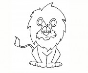 Coloriage Lion 48