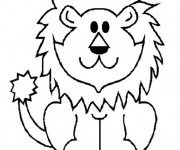 Coloriage Lion 5