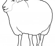 Coloriage et dessins gratuit Le mouton bêle à imprimer