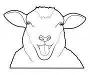 Coloriage et dessins gratuit Mouton rigolo à imprimer