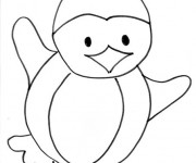 Coloriage et dessins gratuit Pingouin en dansant à imprimer