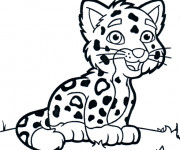 Coloriage et dessins gratuit Petit Tigre à imprimer