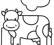 Coloriage Vache pour enfant