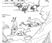 Coloriage et dessins gratuit Le jardin Zoo à imprimer