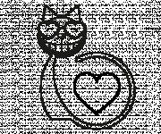 Coloriage et dessins gratuit Le Chat Amoureux à imprimer