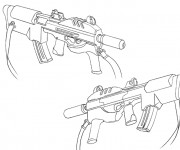 Coloriage et dessins gratuit Arme de Guerre à imprimer