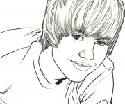 Coloriage et dessins gratuit Camp Rock Justin Bieber à imprimer