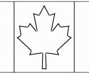 Coloriage et dessins gratuit Canada simple à imprimer