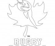 Coloriage et dessins gratuit Rugby Canada à imprimer