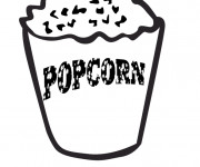 Coloriage Popcorn pour le film