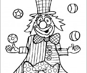 Coloriage et dessins gratuit Cirque Clown à imprimer