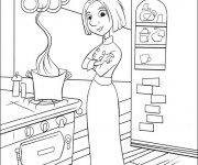 Coloriage Chef Cuisinier Dessin animé