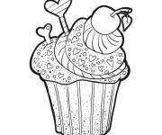 Coloriage Cupcake dessin gratuit