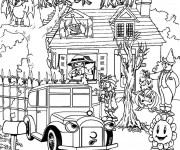 Coloriage et dessins gratuit Adulte Halloween Difficile à imprimer