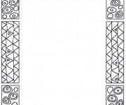 Coloriage et dessins gratuit Klimt stylisé à imprimer