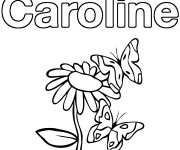 Coloriage et dessins gratuit Les Prénoms Caroline à imprimer