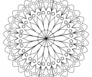 Coloriage Mandalas Fleurs en ligne