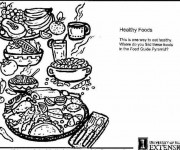 Coloriage et dessins gratuit Repas nutritif à imprimer