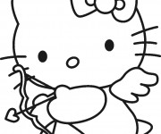 Coloriage Hello Kitty à imprimer gratuitement