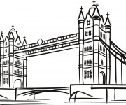 Coloriage Pont à Londres