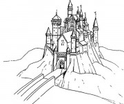 Coloriage et dessins gratuit Pont de Château à imprimer
