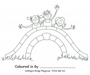Coloriage et dessins gratuit Pont pour enfant à imprimer