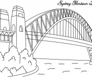 Coloriage et dessins gratuit Pont Sidney à imprimer