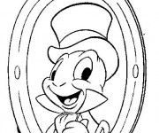 Coloriage Portrait Jiminy Cricket