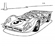 Coloriage et dessins gratuit Ferrari de course F1 à imprimer