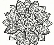 Coloriage et dessins gratuit Art Fleur Relaxant à imprimer