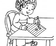 Coloriage et dessins gratuit élève et L'Alphabet Maternelle à imprimer