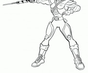 Coloriage Héro Samourai Power Rangers