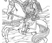 Coloriage et dessins gratuit Samourai en ligne à imprimer