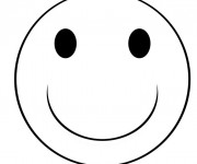 Coloriage Emoji sourire