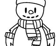 Coloriage et dessins gratuit Bonhomme de neige Stumble Guys à imprimer