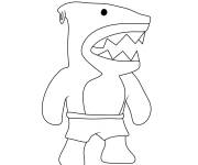 Coloriage Stumble Guys Requin ps