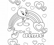 Coloriage et dessins gratuit Amour Disney à imprimer