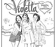 Coloriage et dessins gratuit Violetta Affiche à imprimer