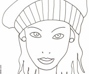 Coloriage et dessins gratuit Portrait Femme à imprimer