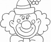 Coloriage et dessins gratuit Un clown rigolo à imprimer