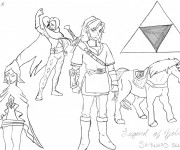 Coloriage et dessins gratuit La Légende de Zelda à imprimer