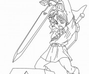 Coloriage et dessins gratuit Zelda Link à imprimer