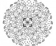 Coloriage Mandala Fleur Anti-Stress