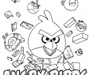 Coloriage et dessins gratuit Angry Birds Jeu Vidéo à imprimer
