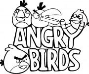 Coloriage et dessins gratuit Angry Birds Logo à imprimer