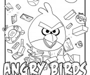 Coloriage et dessins gratuit Angry Birds magique à imprimer