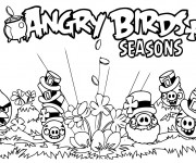 Coloriage Angry Birds Seasons en ligne